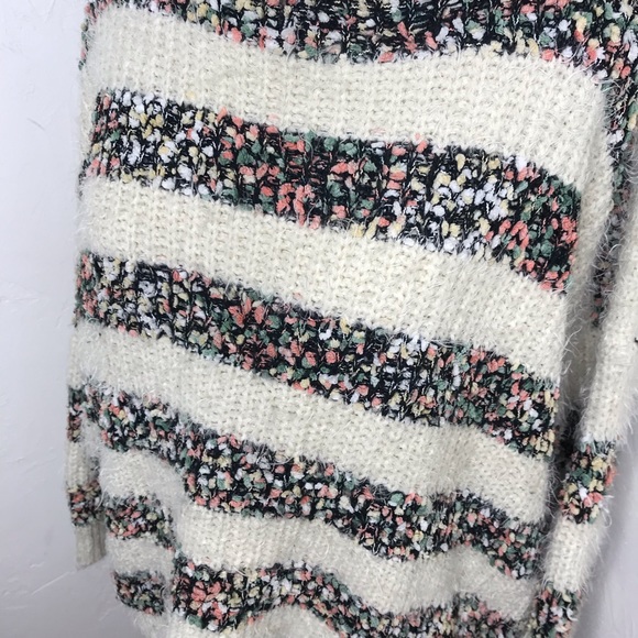 Anthropologie La Fee Verte Confetti Stripe Sweater - Picture 5 of 7